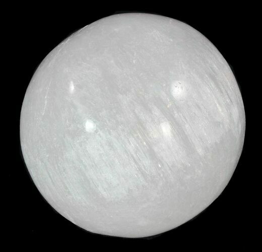 2" Polished "Selenite" (Satin Spar) Spheres - Photo 1